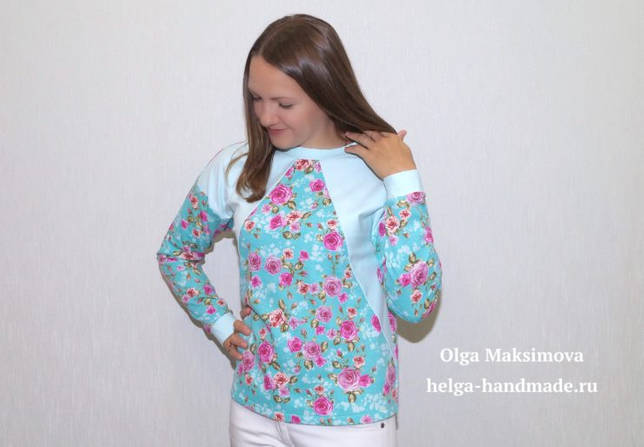 Выкройка Толстовка с капюшоном для женщин (р XS-XXL)