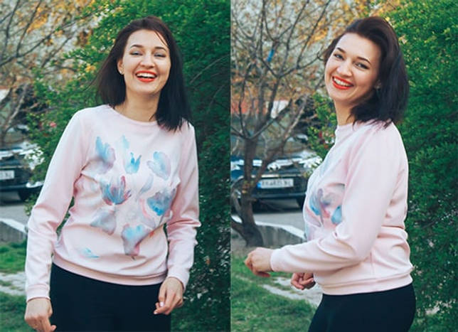 Выкройка Толстовка с капюшоном для женщин (р XS-XXL)