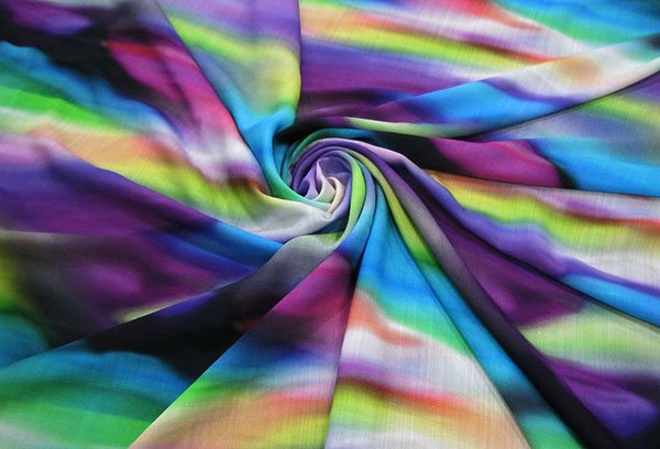 Яркая ткань rayon